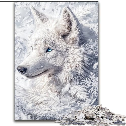 Puzzle für Erwachsene, 1000 Teile, Schneewittchen-Wolf, Spielzeug, Lernspiele, Stressabbau, Eltern-Kind-Interaktion (Größe 50x75cm) von LiJianXXR