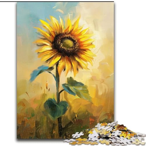 Puzzle für Erwachsene, 1000 Teile, Sonnenblume, Spielzeug, Lernspiele, Stressabbau, Eltern-Kind-Interaktion (Größe 50x75cm) von LiJianXXR