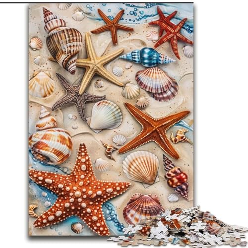 Puzzle für Erwachsene, 1000 Teile, Strandmuscheln, Spielzeug, Lernspiele, Stressabbau, Eltern-Kind-Interaktion (Größe 26x38cm) von LiJianXXR