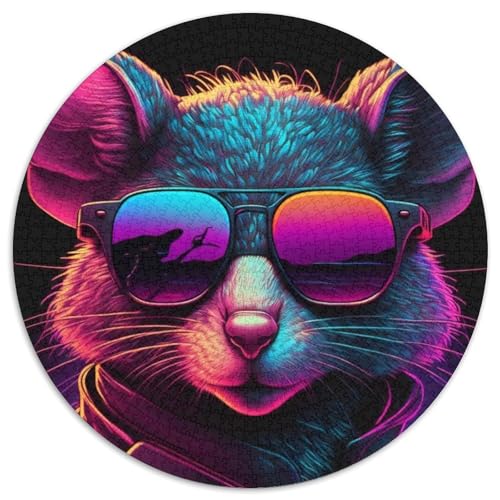 Puzzle für Erwachsene, 1000 Teile, Synth Mouse, Kartonpuzzle, anspruchsvolles DIY-Denkspiel, perfektes Familienspiel oder dekoratives Geschenk, 67,5 x 67,5 cm von LiJianXXR