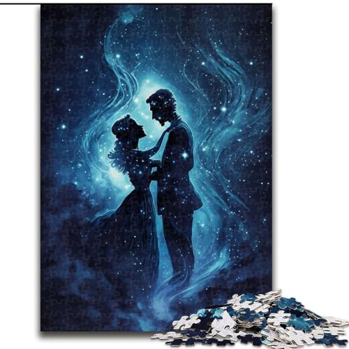 Puzzle für Erwachsene, 1000 Teile, Tanz im Weltraum, Puzzle aus Karton, ideal für Büro, Schlafzimmer, Wohnzimmerdekoration, 1000 Teile(26x38cm) von LiJianXXR