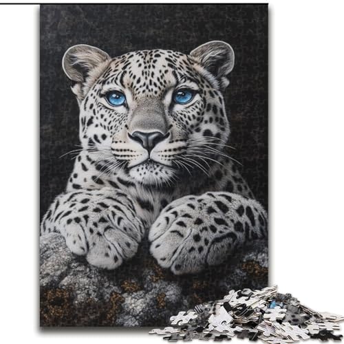 Puzzle für Erwachsene, 1000 Teile, Tierleopard, Familienunterhaltungsspielzeug, ganze Familie, ab 14 Jahren (Größe 50x75cm) von LiJianXXR