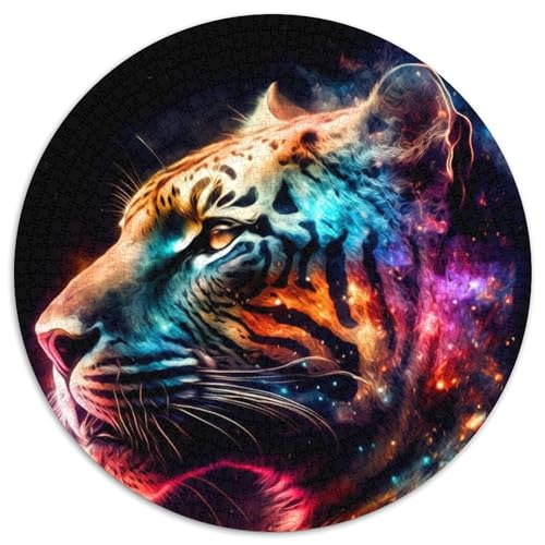 Puzzle für Erwachsene, 1000 Teile, Tiger-Puzzle aus Karton, anspruchsvolles DIY-Denkspiel, perfektes Familienspiel oder dekoratives Geschenk, 67,5 x 67,5 cm von LiJianXXR