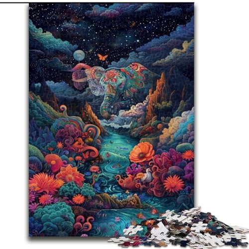 Puzzle für Erwachsene, 1000 Teile, Traumplanet aus Holz, Kinder ab 14 Jahren, 50x75cm, Familienspaß, Gehirntraining, Teenager von LiJianXXR