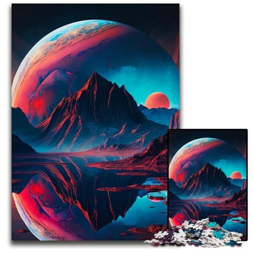 Puzzle für Erwachsene, 1000 Teile, Universum, Planet, Unmögliches Puzzle für Erwachsene, perfekt für Halloween, Weihnachten, Geburtstagsgeschenk, 26x38cm/10,23x14,96 Zoll Puzzle für Erwachsene, 1000 Teile, Universum, Planet, Unmögliches Puzzle für Erwachsene, perfekt für Halloween, Weihnachten, Geburtstagsgeschenk, 26x38cm/10,23x14,96 Zoll von LiJianXXR