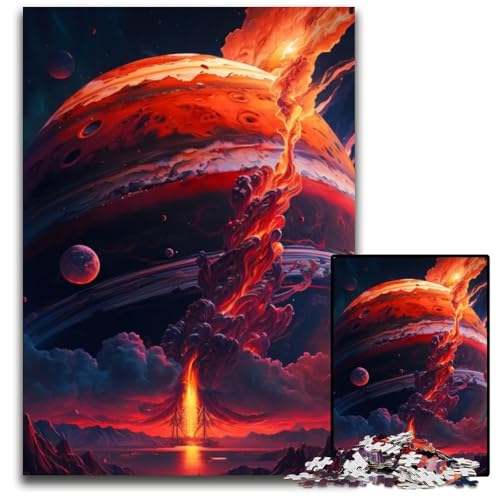 Puzzle für Erwachsene, 1000 Teile, Universum, Planet, Unmögliches Puzzle für Erwachsene, perfekt für Halloween, Weihnachten, Geburtstagsgeschenk, 26x38cm/10,23x14,96 Zoll Puzzle für Erwachsene, 1000 Teile, Universum, Planet, Unmögliches Puzzle für Erwachsene, perfekt für Halloween, Weihnachten, Geburtstagsgeschenk, 26x38cm/10,23x14,96 Zoll von LiJianXXR