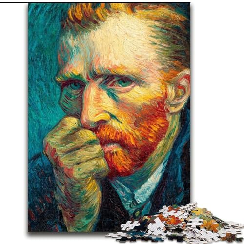 Puzzle für Erwachsene, 1000 Teile, Van Gogh, Familienunterhaltungsspielzeug, ganze Familie, ab 14 Jahren (Größe 26x38cm) von LiJianXXR