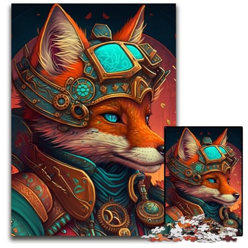 Puzzle für Erwachsene, 1000 Teile, Warrior Fox, Unmögliches Puzzle für Erwachsene, perfekt für Halloween, Weihnachten, Geburtstagsgeschenk, 26x38cm/10,23x14,96 Zoll Puzzle für Erwachsene, 1000 Teile, Warrior Fox, Unmögliches Puzzle für Erwachsene, perfekt für Halloween, Weihnachten, Geburtstagsgeschenk, 26x38cm/10,23x14,96 Zoll von LiJianXXR