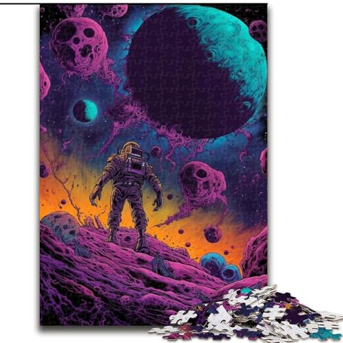 Puzzle für Erwachsene, 1000 Teile, Weltraum-Abenteurer-Puzzle aus Karton, anspruchsvolles DIY-Denkspiel, interaktives Familienspiel, 1000 Teile(26x38cm) von LiJianXXR
