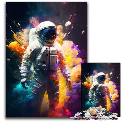 Puzzle für Erwachsene, 1000 Teile, Weltraum-Astronaut, anspruchsvolle Puzzles, DIY-Kunstdekor, 26x38cm/10,23x14,96 Zoll Puzzle für Erwachsene, 1000 Teile, Weltraum-Astronaut, anspruchsvolle Puzzles, DIY-Kunstdekor, 26x38cm/10,23x14,96 Zoll von LiJianXXR
