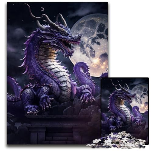 Puzzle für Erwachsene, 1000 Teile, chinesischer Drache, unmögliches Puzzle für Erwachsene, perfekt für Halloween, Weihnachten, Geburtstagsgeschenk, 26x38cm/10,23x14,96 Zoll Puzzle für Erwachsene, 1000 Teile, chinesischer Drache, unmögliches Puzzle für Erwachsene, perfekt für Halloween, Weihnachten, Geburtstagsgeschenk, 26x38cm/10,23x14,96 Zoll von LiJianXXR