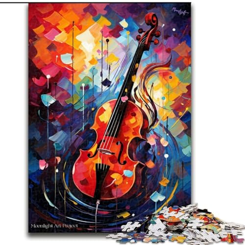 Puzzle für Erwachsene, 1000 Teile, farbenfrohe Geigenkunst aus Holz, einzigartige DIY-Geschenkidee zur Heimdekoration, 50x75cm, perfekt für Heimdekoration, Geburtstage, Feiertage und Geschenke Puzzle für Erwachsene, 1000 Teile, farbenfrohe Geigenkunst aus Holz, einzigartige DIY-Geschenkidee zur Heimdekoration, 50x75cm, perfekt für Heimdekoration, Geburtstage, Feiertage und Geschenke von LiJianXXR