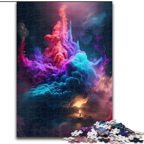 Puzzle für Erwachsene, 1000 Teile, farbenfrohe Träume, Puzzle aus Karton, anspruchsvolles DIY-Denkspiel, interaktives Familienspiel, 1000 Teile(26x38cm) von LiJianXXR