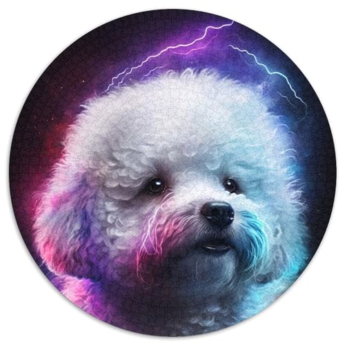 Puzzle für Erwachsene, 1000 Teile, farbiges Bichon Frise-Puzzle aus Pappe, anspruchsvolles DIY-Denkspiel, perfektes Familienspiel oder dekoratives Geschenk, 67,5 x 67,5 cm Puzzle für Erwachsene, 1000 Teile, farbiges Bichon Frise-Puzzle aus Pappe, anspruchsvolles DIY-Denkspiel, perfektes Familienspiel oder dekoratives Geschenk, 67,5 x 67,5 cm von LiJianXXR
