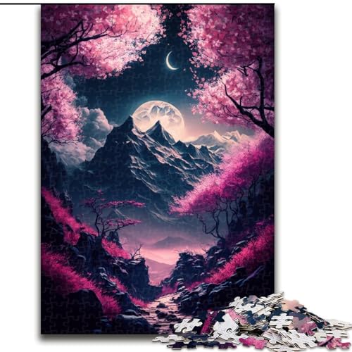 Puzzle für Erwachsene, 1000 Teile, japanische Kirschblüten, aus Holz, für Jugendliche ab 14 Jahren, Heimdekoration, 50x75cm, Kunstwerk-Dekor, Intelligenzspielzeug für Indoor-Spiele mit der Familie Puzzle für Erwachsene, 1000 Teile, japanische Kirschblüten, aus Holz, für Jugendliche ab 14 Jahren, Heimdekoration, 50x75cm, Kunstwerk-Dekor, Intelligenzspielzeug für Indoor-Spiele mit der Familie von LiJianXXR