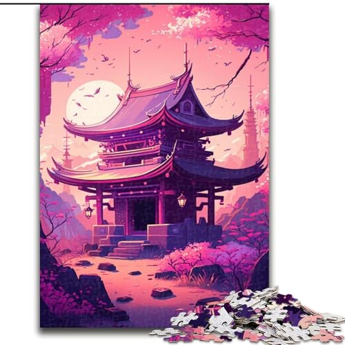 Puzzle für Erwachsene, 1000 Teile, japanischer Stil, aus Holz, Kinder ab 14 Jahren, 50x75cm, Lernspielzeug für Teenager, Dekoration für Zuhause und das Büro von LiJianXXR