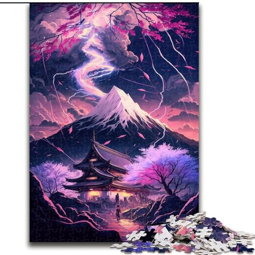 Puzzle für Erwachsene, 1000 Teile, japanischer Tempel, aus Karton, Familienaktivitätsspiel für Teenager, DIY-Heimdekoration, Denksportaufgabe, Geschenk, 1000 Teile(26x38cm) von LiJianXXR