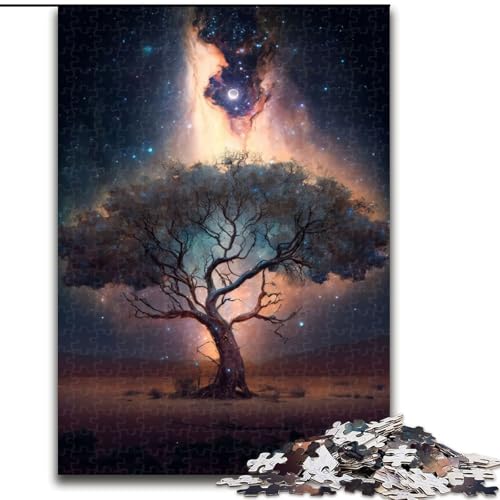Puzzle für Erwachsene, 1000 Teile, kosmischer Lebensbaum, Puzzle aus Holz, anspruchsvolles Denkspiel für Teenager, perfekt als Heimdekoration oder Geschenk, 1000 Stück(50x75cm) von LiJianXXR