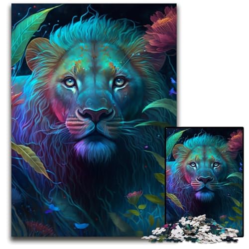 Puzzle für Erwachsene, 1000 Teile, magischer Löwe, unmögliches Puzzle für Erwachsene, perfekt für Halloween, Weihnachten, Geburtstagsgeschenk, 26x38cm/10,23x14,96 Zoll Puzzle für Erwachsene, 1000 Teile, magischer Löwe, unmögliches Puzzle für Erwachsene, perfekt für Halloween, Weihnachten, Geburtstagsgeschenk, 26x38cm/10,23x14,96 Zoll von LiJianXXR