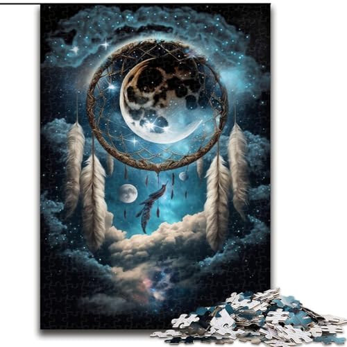 Puzzle für Erwachsene, 1000 Teile, magischer Traumfänger, aus Holz, interaktives Familienspiel, DIY-Heimdekoration, Gehirn-Herausforderung, Geschenk, 1000 Stück(50x75cm) von LiJianXXR