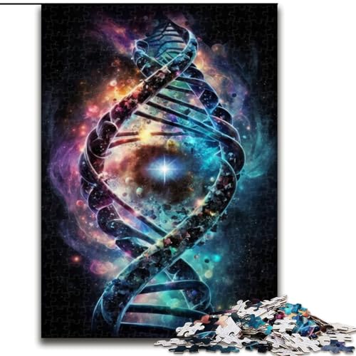 Puzzle für Erwachsene, 1000 Teile, menschliche DNA im Weltraum, Puzzle aus Holz, Geschenk für Männer und Frauen, Alltag und besondere Anlässe, 1000 Teile(50x75cm) von LiJianXXR