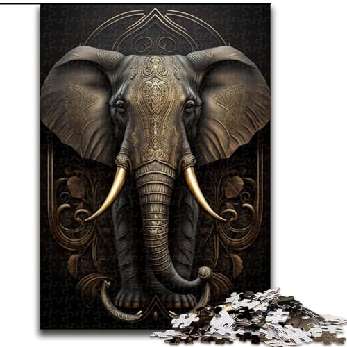 Puzzle für Erwachsene, 1000 Teile, schwarzer Elefant, aus Holz, Kinder ab 14 Jahren, 50x75cm, Lernspielzeug für Teenager, Dekoration für Zuhause und das Büro Puzzle für Erwachsene, 1000 Teile, schwarzer Elefant, aus Holz, Kinder ab 14 Jahren, 50x75cm, Lernspielzeug für Teenager, Dekoration für Zuhause und das Büro von LiJianXXR