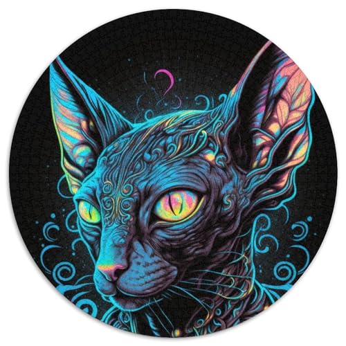 Puzzle für Erwachsene, 1000 Teile, wunderschöne Dschungelkatze, Kartonpuzzle, anspruchsvolles DIY-Denkspiel, perfektes Familienspiel oder dekoratives Geschenk, 67,5 x 67,5 cm Puzzle für Erwachsene, 1000 Teile, wunderschöne Dschungelkatze, Kartonpuzzle, anspruchsvolles DIY-Denkspiel, perfektes Familienspiel oder dekoratives Geschenk, 67,5 x 67,5 cm von LiJianXXR