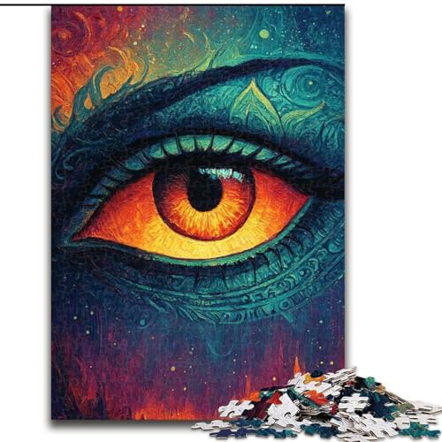 Puzzle für Erwachsene, 1000 Traumaugen, Stressabbau, schwierige Herausforderung, Wichtelgeschenke für Kinder ab 14 Jahren (Größe 26x38cm) von LiJianXXR