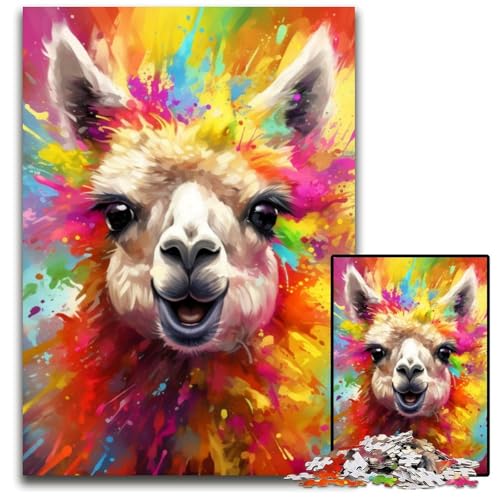 Puzzle für Erwachsene, 1000-teiliges Alpaka-Holzpuzzle für Erwachsene, anspruchsvolles Denkspiel für Teenager, unterhaltsames interaktives Spiel für die ganze Familie, 50x75cm/19,68x29,52 Zoll Puzzle für Erwachsene, 1000-teiliges Alpaka-Holzpuzzle für Erwachsene, anspruchsvolles Denkspiel für Teenager, unterhaltsames interaktives Spiel für die ganze Familie, 50x75cm/19,68x29,52 Zoll von LiJianXXR