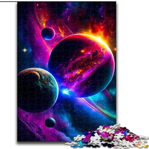 Puzzle für Erwachsene, 1000-teiliges Galaxie-Puzzle aus Holz, Geschenk für Männer und Frauen, Alltag und besondere Anlässe, 1000 Teile(50x75cm) von LiJianXXR