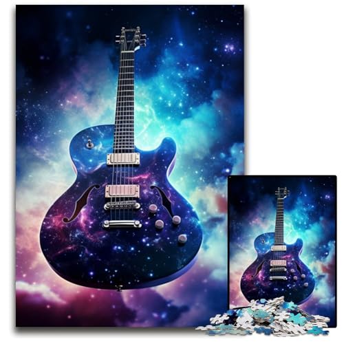 Puzzle für Erwachsene, 1000-teiliges Galaxy-Gitarren-Holzpuzzle für Erwachsene, anspruchsvolles Denkspiel für Teenager, interaktives Familienspiel, 50x75cm/19,68x29,52 Zoll Puzzle für Erwachsene, 1000-teiliges Galaxy-Gitarren-Holzpuzzle für Erwachsene, anspruchsvolles Denkspiel für Teenager, interaktives Familienspiel, 50x75cm/19,68x29,52 Zoll von LiJianXXR