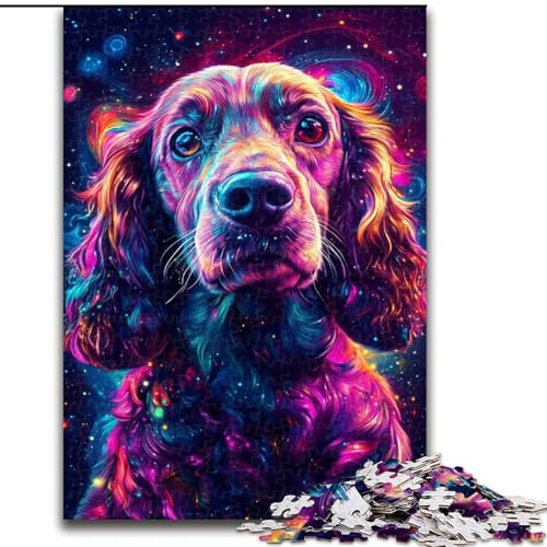 Puzzle für Erwachsene, 1000-teiliges Galaxy-Hunde-Puzzle aus Holz, anspruchsvolles DIY-Denkspiel, interaktives Familienspiel 1000 Teile(50x75cm) von LiJianXXR