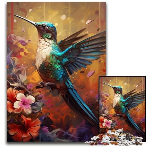 Puzzle für Erwachsene, 1000-teiliges Kolibri-Puzzle aus Pappe für Erwachsene, anspruchsvolles Denkspiel für Teenager, unterhaltsames interaktives Spiel für die ganze Familie, 26x38cm/10,23x14,96 Zoll Puzzle für Erwachsene, 1000-teiliges Kolibri-Puzzle aus Pappe für Erwachsene, anspruchsvolles Denkspiel für Teenager, unterhaltsames interaktives Spiel für die ganze Familie, 26x38cm/10,23x14,96 Zoll von LiJianXXR