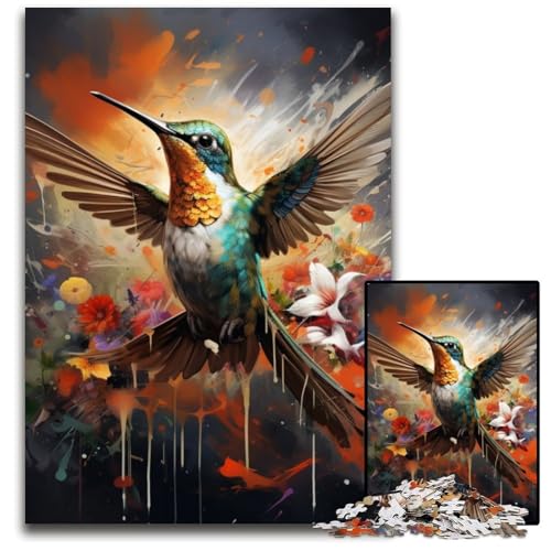 Puzzle für Erwachsene, 1000-teiliges Kolibri-Puzzle aus Pappe für Erwachsene, anspruchsvolles Denkspiel für Teenager, unterhaltsames interaktives Spiel für die ganze Familie, 26x38cm/10,23x14,96 Zoll Puzzle für Erwachsene, 1000-teiliges Kolibri-Puzzle aus Pappe für Erwachsene, anspruchsvolles Denkspiel für Teenager, unterhaltsames interaktives Spiel für die ganze Familie, 26x38cm/10,23x14,96 Zoll von LiJianXXR