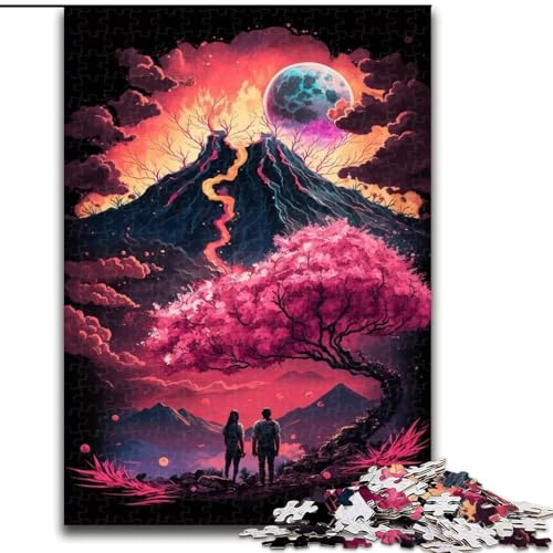 Puzzle für Erwachsene, 1000-teiliges Mount Fuji-Puzzle aus Karton, anspruchsvolles DIY-Denkspiel, interaktives Familienspiel, 1000 Teile(26x38cm) von LiJianXXR