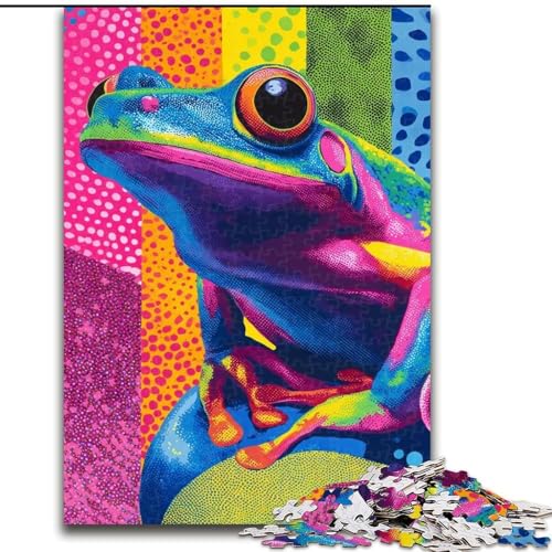 Puzzle für Erwachsene, 1000-teiliges Puzzle, Traumfrosch, Spielzeug, Lernspiele, Stressabbau, Eltern-Kind-Interaktion (Größe 26x38cm) von LiJianXXR