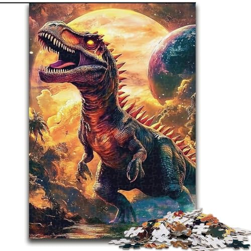 Puzzle für Erwachsene, Dinosaurier, Familienspiel, Stressabbau, schwierige Herausforderung, EIN Kunstwerk für Kinder ab 14 Jahren (Größe 26x38cm) von LiJianXXR