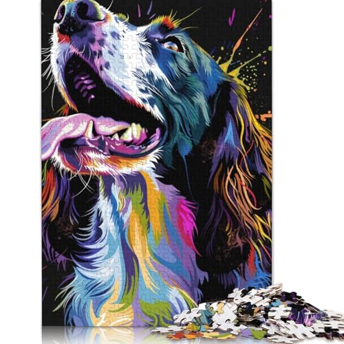 Puzzle für Erwachsene, Englischer Cocker Spaniel, Hundekunst, 1000-teiliges Puzzlespiel, Holzpuzzle für Erwachsene und Kinder ab 12 Jahren, Familienaktivität, Größe 75 x 50 cm Puzzle für Erwachsene, Englischer Cocker Spaniel, Hundekunst, 1000-teiliges Puzzlespiel, Holzpuzzle für Erwachsene und Kinder ab 12 Jahren, Familienaktivität, Größe 75 x 50 cm von LiJianXXR