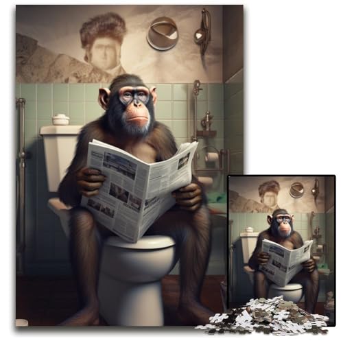 Puzzle für Erwachsene, Motiv: AFFE, 1000 Teile, Puzzles für Erwachsene, Spaß bei Aktivitäten zu Hause, Geburtstagsgeschenk, Reisegeschenke, 26x38cm/10,23x14,96 Zoll Puzzle für Erwachsene, Motiv: AFFE, 1000 Teile, Puzzles für Erwachsene, Spaß bei Aktivitäten zu Hause, Geburtstagsgeschenk, Reisegeschenke, 26x38cm/10,23x14,96 Zoll von LiJianXXR