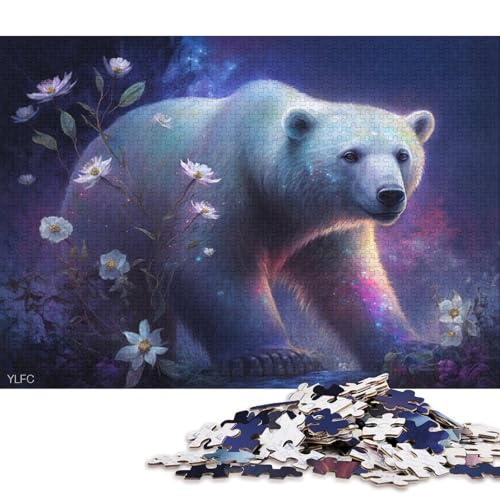 Puzzle für Erwachsene, Puzzle Magischer Eisbär, 1000 Teile, für Erwachsene, Holzpuzzle für Erwachsene und Kinder ab 12 Jahren, lustiges Geschenk 75x50cm/1000 Teile Puzzle für Erwachsene, Puzzle Magischer Eisbär, 1000 Teile, für Erwachsene, Holzpuzzle für Erwachsene und Kinder ab 12 Jahren, lustiges Geschenk 75x50cm/1000 Teile von LiJianXXR