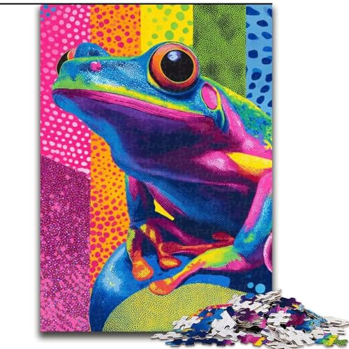 Puzzle für Erwachsene, Traumfrosch, Familienspiel zum Stressabbau, schwierige Herausforderung, EIN Kunstwerk für Kinder ab 14 Jahren (Größe 50x75cm) von LiJianXXR