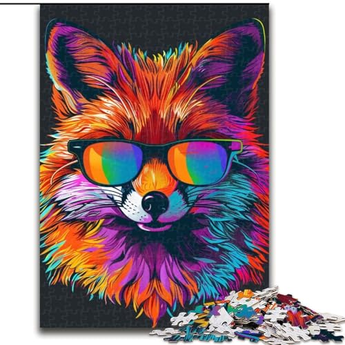 Puzzle für Erwachsene,1000 Teile,Fuchs mit Sonnenbrille,aus Holz,ideal für Familienspaß,Entspannung, 50x75cm,pädagogisches und unterhaltsames Indoor-Spiel für die Inneneinrichtung Puzzle für Erwachsene,1000 Teile,Fuchs mit Sonnenbrille,aus Holz,ideal für Familienspaß,Entspannung, 50x75cm,pädagogisches und unterhaltsames Indoor-Spiel für die Inneneinrichtung von LiJianXXR