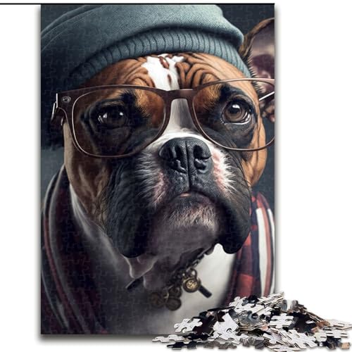 Puzzle für Erwachsene,1000 Teile,Hipster-Hund in Kleidung,aus Holz,ideal für Familienspaß,Entspannung, pädagogisches und unterhaltsames Indoor-Spiel für die Inneneinrichtung Puzzle für Erwachsene,1000 Teile,Hipster-Hund in Kleidung,aus Holz,ideal für Familienspaß,Entspannung, pädagogisches und unterhaltsames Indoor-Spiel für die Inneneinrichtung von LiJianXXR