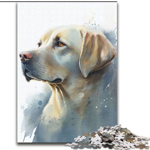 Puzzle für Erwachsene,1000 Teile,Labrador-Aquarelltier,aus Holz,ideal für Familienspaß,Entspannung, 50x75cm,pädagogisches und unterhaltsames Indoor-Spiel für die Heimdekoration Puzzle für Erwachsene,1000 Teile,Labrador-Aquarelltier,aus Holz,ideal für Familienspaß,Entspannung, 50x75cm,pädagogisches und unterhaltsames Indoor-Spiel für die Heimdekoration von LiJianXXR