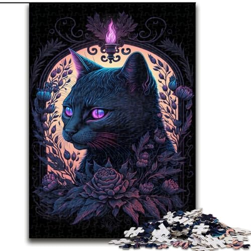 Puzzle für Erwachsene,1000 Teile,Schwarzlichtkatze,aus Holz,ideal für Familienspaß,Entspannung, 50x75cm,pädagogisches und unterhaltsames Indoor-Spiel für die Inneneinrichtung Puzzle für Erwachsene,1000 Teile,Schwarzlichtkatze,aus Holz,ideal für Familienspaß,Entspannung, 50x75cm,pädagogisches und unterhaltsames Indoor-Spiel für die Inneneinrichtung von LiJianXXR
