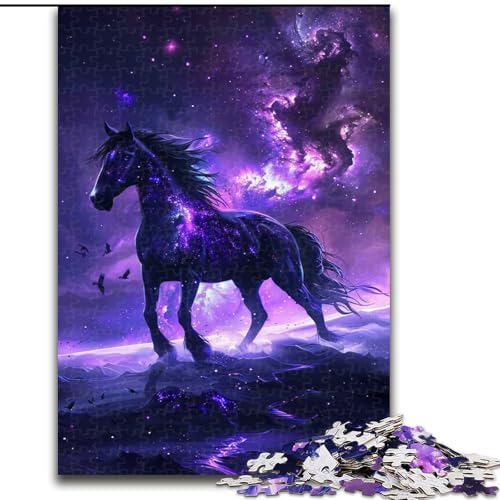 Puzzle für Erwachsene,1000 Teile,verträumtes lila Pferd,aus Holz,ideal für Familienspaß,Entspannung, 50x75cm,pädagogisches und unterhaltsames Indoor-Spiel für die Inneneinrichtung Puzzle für Erwachsene,1000 Teile,verträumtes lila Pferd,aus Holz,ideal für Familienspaß,Entspannung, 50x75cm,pädagogisches und unterhaltsames Indoor-Spiel für die Inneneinrichtung von LiJianXXR