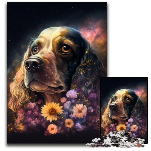 Puzzle für Erwachsene,1000-teiliges Cocker-Spaniel-Puzzle aus Pappe für Erwachsene,anspruchsvolles Denkspiel für Teenager,unterhaltsames interaktives Spiel für die ganze Familie,26x38cm Puzzle für Erwachsene,1000-teiliges Cocker-Spaniel-Puzzle aus Pappe für Erwachsene,anspruchsvolles Denkspiel für Teenager,unterhaltsames interaktives Spiel für die ganze Familie,26x38cm von LiJianXXR