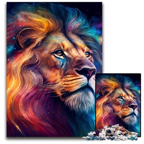 Puzzle für Erwachsene,1000-teiliges Fantasy-Löwen-Puzzle aus Pappe für Erwachsene,anspruchsvolles Denkspiel für Teenager,unterhaltsames interaktives Spiel für die ganze Familie,26x38cm Puzzle für Erwachsene,1000-teiliges Fantasy-Löwen-Puzzle aus Pappe für Erwachsene,anspruchsvolles Denkspiel für Teenager,unterhaltsames interaktives Spiel für die ganze Familie,26x38cm von LiJianXXR