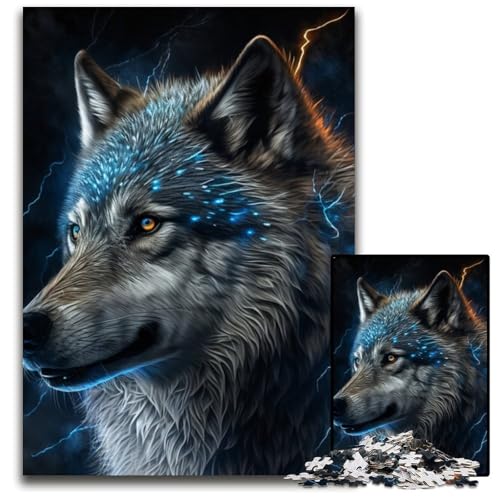 Puzzle für Erwachsene,1000-teiliges Fantasy-Wolf-Puzzle aus Pappe für Erwachsene,anspruchsvolles Denkspiel für Teenager,unterhaltsames interaktives Spiel für die ganze Familie,26x38cm/10,23x14,96 Zoll Puzzle für Erwachsene,1000-teiliges Fantasy-Wolf-Puzzle aus Pappe für Erwachsene,anspruchsvolles Denkspiel für Teenager,unterhaltsames interaktives Spiel für die ganze Familie,26x38cm/10,23x14,96 Zoll von LiJianXXR