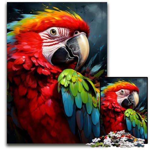 Puzzle für Erwachsene,1000-teiliges Kunst-Papagei-Puzzle aus Pappe für Erwachsene,anspruchsvolles Denkspiel für Teenager,unterhaltsames interaktives Spiel für die ganze Familie,26x38cm Puzzle für Erwachsene,1000-teiliges Kunst-Papagei-Puzzle aus Pappe für Erwachsene,anspruchsvolles Denkspiel für Teenager,unterhaltsames interaktives Spiel für die ganze Familie,26x38cm von LiJianXXR